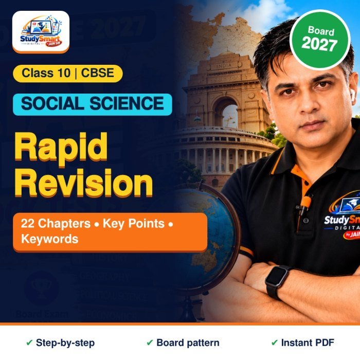 Class 10 SST - Rapid Revision (All Chapters) CBSE 2027
