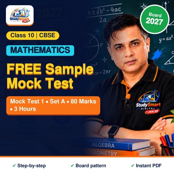 FREE Class 10 Maths Sample Mock Test